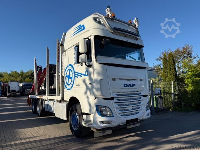 Φορτηγό μεταφοράς ξυλείας DAF XF510 6X4/INTARDER/Kran Palfinger Epsilon M13Z