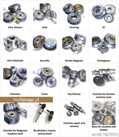 Schiess Froriep, Poreba, Heckert, FAT ZF, Stromag, Heid electromagnet clutches EKR30, EK120z, EKE160, ELN4T, FOV10, FZV