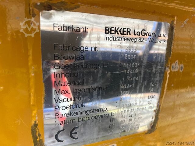 Suction vehicle Diversen Bekker Lagram RVS Tank Steel 1.44