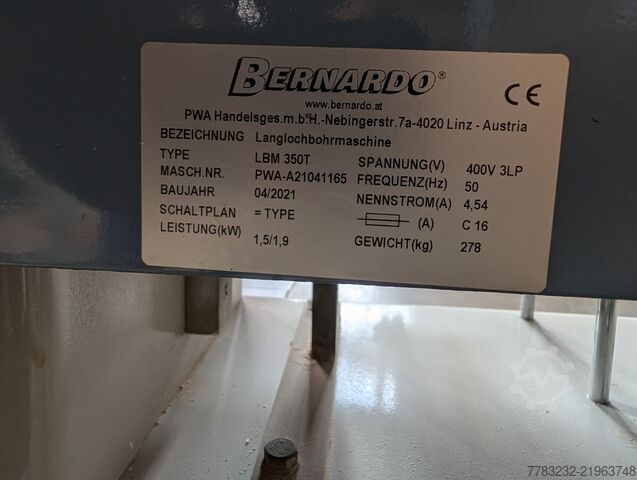 μηχανή διατρήσεων οπών σε γραμμή Bernardo LBM 350T