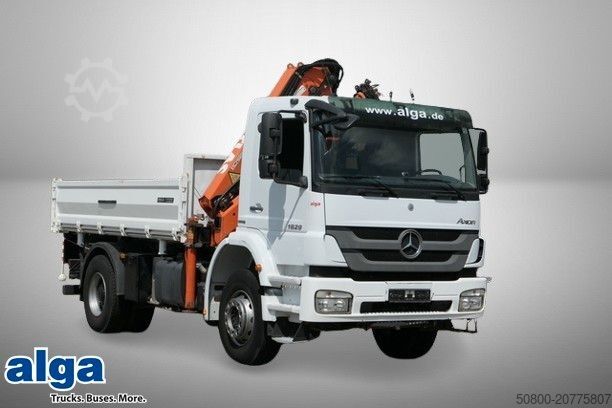 Tipper truck MERCEDES-BENZ 1829 K Axor, Atlas 116.3-A2L, AHK, Greifer,Klima