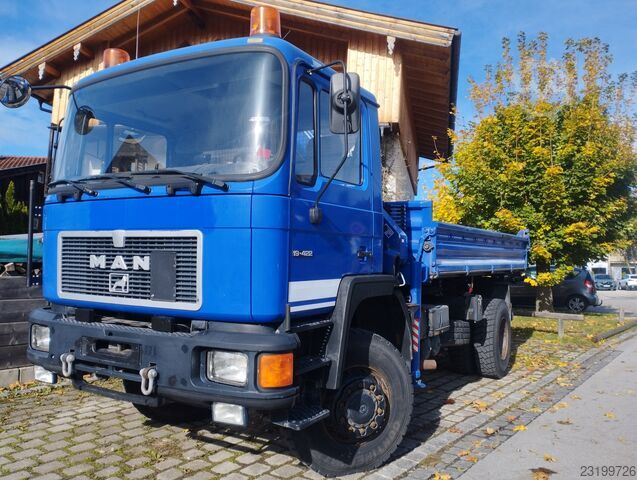Camion basculante trilateral MAN 17.232 4x4 Allrad M08 Atlas AK 60.1