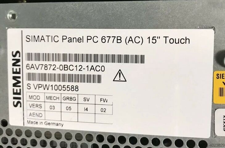 Simatic 6AV7872-0BC12-1AC0 Touchscreen Siemens 6AV7872-0BC12-1AC0 677B Series P6