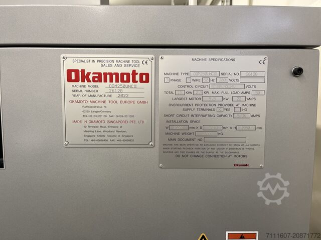 Surface grinder Okamoto OGM 250 UNCIII