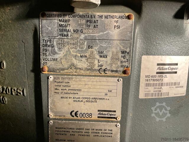 Compresor de tornillo Atlas Copco Atlas Copco 