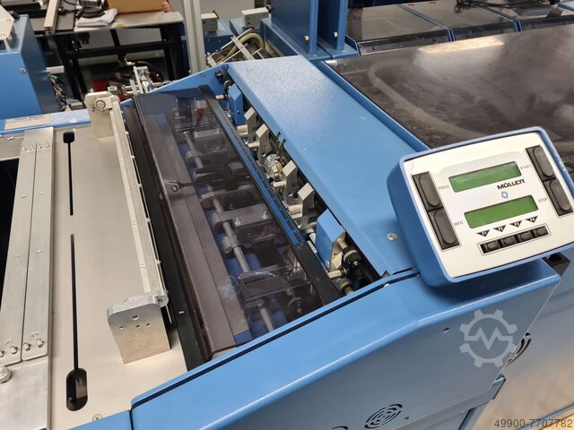 Afwikkelaar snijmachine merger vouwmodul Muller Apparatebau Mueller Abwickler Schneider merger