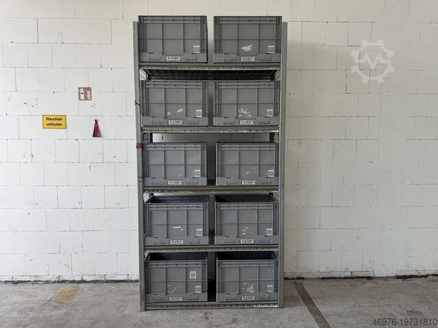 2.600 × 500 mm / 5 niveauer / 1,34 lbm. Dexion HI280 Kistenregal Kommissionsregal Regale