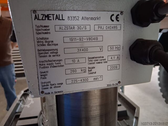 Perceuse à colonne Alzmetall ALZSTAR 30/S
