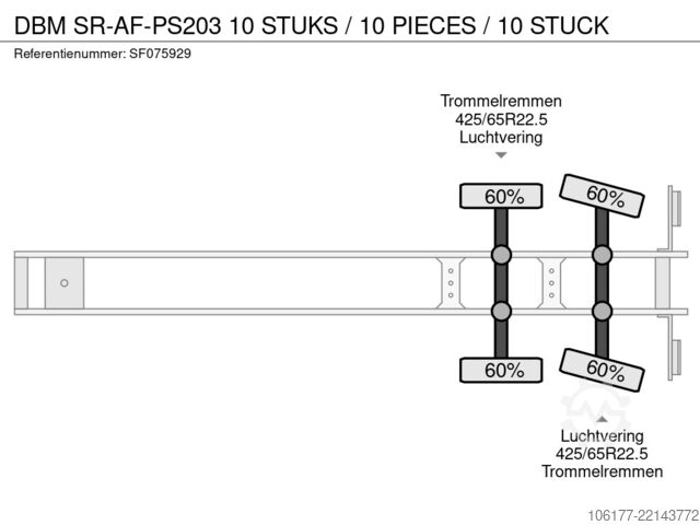 Koffer DBM SR-AF-PS203 10 STUKS / 10 PIECES / 10 STUCK