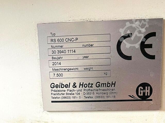 Válcová bruska Geibel & Hotz RS 600 CNC-P