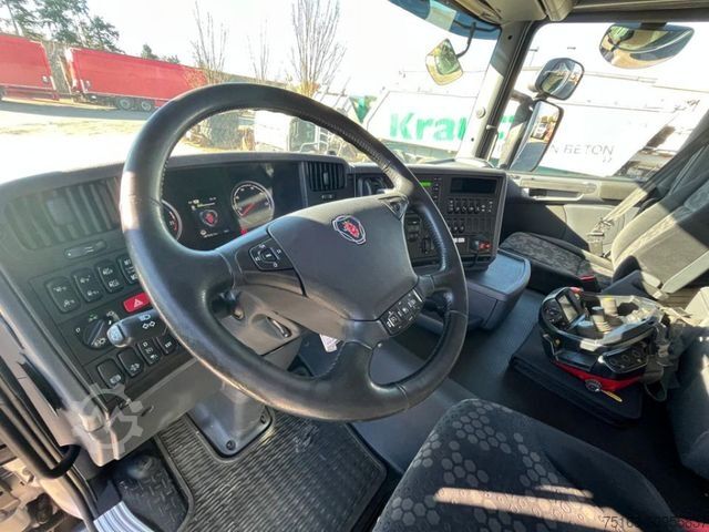 Flatbed truck SCANIA G 410 6x2 Pritsche Heckkran Palfinger PK 27002