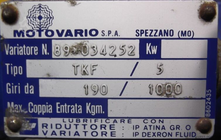 Regelbarer Getriebemotor 0,37 kW 190-1000 U/min MOTOVARIO** TKF/5