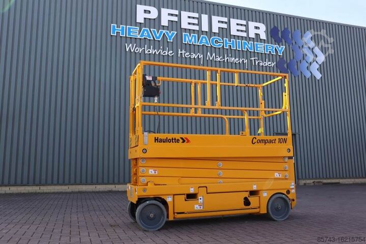 Scissor lift Haulotte Compact 10N Valid Iinspection, *Guarantee! 10m Wor