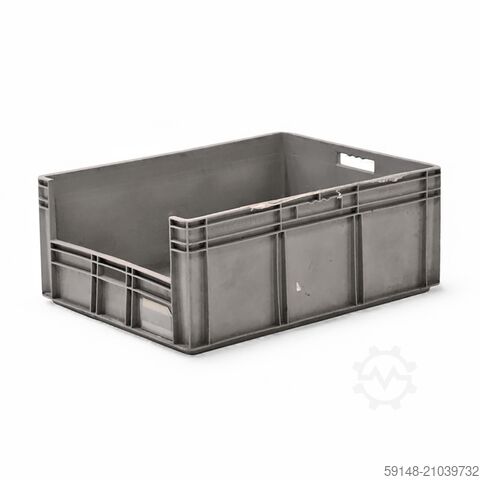 Použité euro přepravky s úchopovým otvorem, D: 800, Š: 600, V: 320 (mm). 122 l, D: 800, Š: Kruizinga 98-594GB-PAL