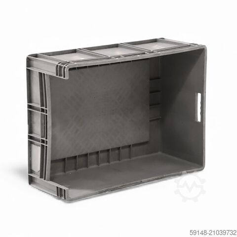 Použité euro přepravky s úchopovým otvorem, D: 800, Š: 600, V: 320 (mm). 122 l, D: 800, Š: Kruizinga 98-594GB-PAL