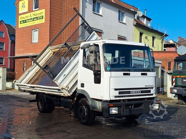 Trevägs tippbil IVECO 80E18 6 ZYLINDER TECTOR MEILLER KIPPER EUROCARGO