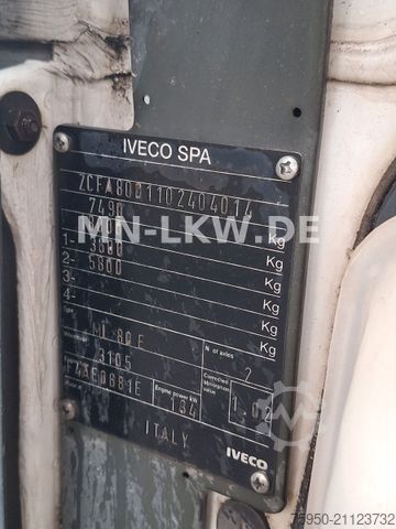 Trevägs tippbil IVECO 80E18 6 ZYLINDER TECTOR MEILLER KIPPER EUROCARGO