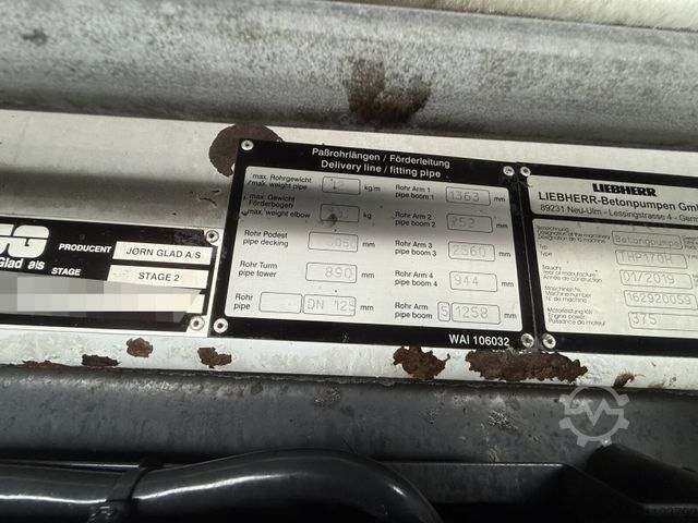 Betonpumpen-LKW MERCEDES-BENZ AROCS 3751 6x4 Euro 6 Betonpumpe Liebherr 41M5