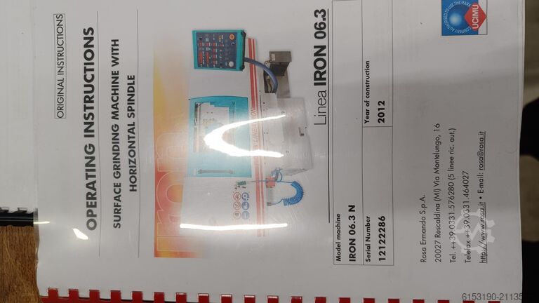 Vlakslijpmachine , zo goed als nieuw Rosa Linea Iron 6.3