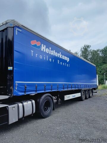 Open oplegger met zeil KRONE SD , Ladebordwand