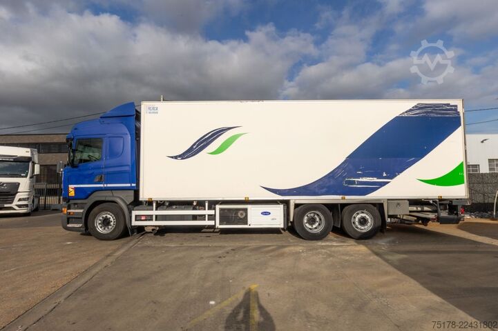 Trasporto refrigerato/congelato SCANIA R410+CHEREAU+CARRIER 1150 MT-TRI-TEMP+DHOLLANDI...