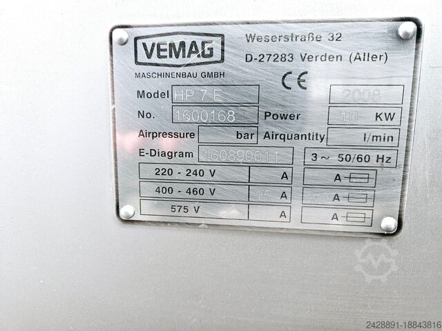 Linie de productie mezeluri Vemag Vemag HP 7E, LPG 208, AH 204
