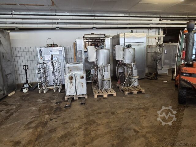 Fish processing machine Schröter Universal Rauch-Kochanlage Gas