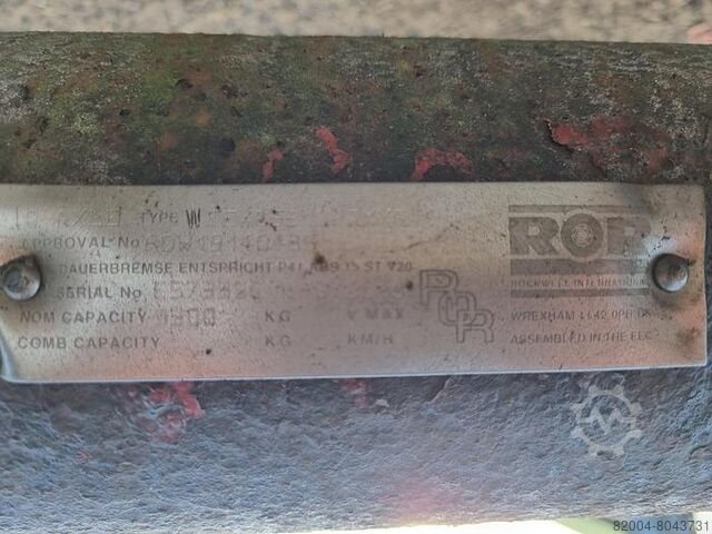 Axel ROR TRAILER AXLE SINGLE TIRE DRUM