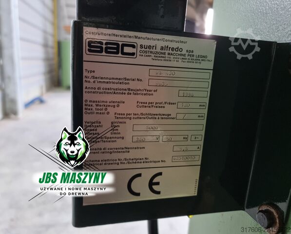 Pialla a filo Wyrówniarka SAC FS 400 | strugarka hebla FS400