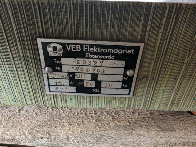 Magnetische klauwplaat VEB AETE ED 327