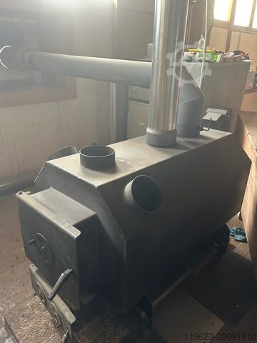 Werkplaatskachel WLO 2 Octagon 35 kW Wamlufofen 35 KW !MIT KAMIN UND ROHREN!