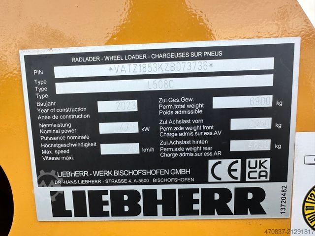 Wheel loader LIEBHERR L 508 C