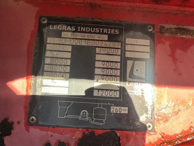 Auflieger mit Walkingfloor LEGRAS SR3M / Hydraulik Hecktür