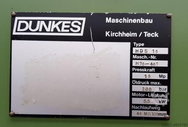 Υψηλής ταχύτητας τύπου DUNKES HDS 16