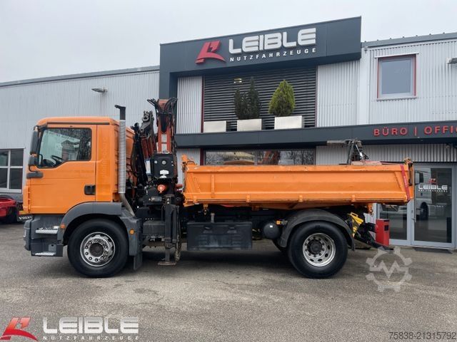 Kipper LKW MAN TGM 18.330 4x2BB*Atlas Terex 120*Meiller Kipper*