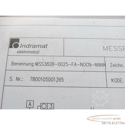 Component Indramat MSS382B-0025-FA-N0CN-NNNN / R911314793 Synchr. IndraDyn !