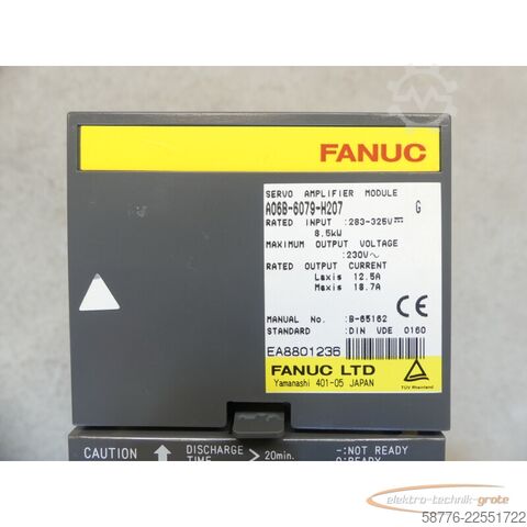 Składnik Fanuc A06B-6079-H207 / B-65162 Servoverstärker SN: EA8801236