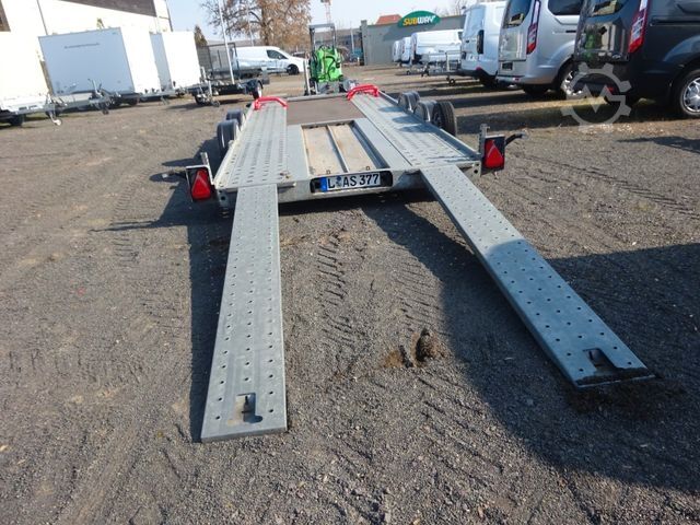 Autószállító pótkocsi BRIAN JAMES TRAILERS Fahrzeugtransportanhänger 26XTFB 100Kmh