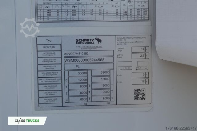 Chladírenský návěs SCHMITZ CARGOBULL SKO Double Deck FP 60 SLXi 300