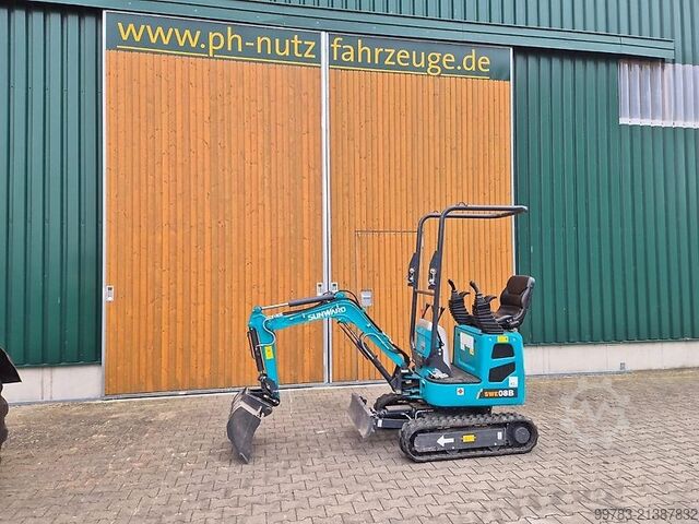 Bager-utovarivač Sunward SWE08B - Vorführmaschine, MS01, 2 Löffel