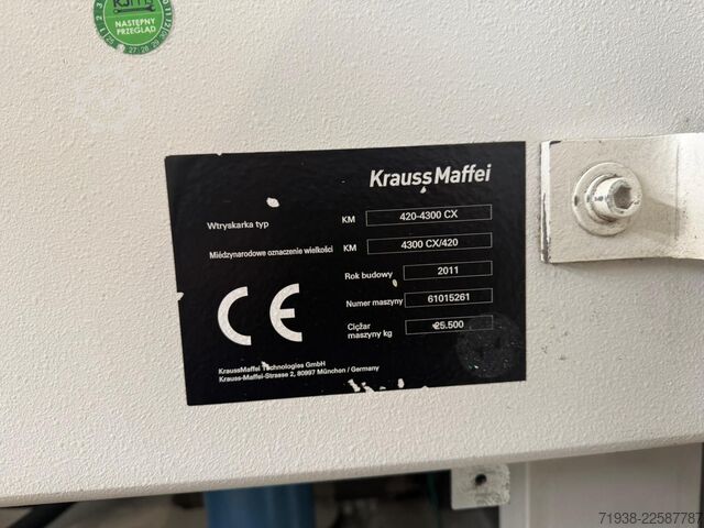 Spuitgietmachine KraussMaffei KM 420-4300 CX