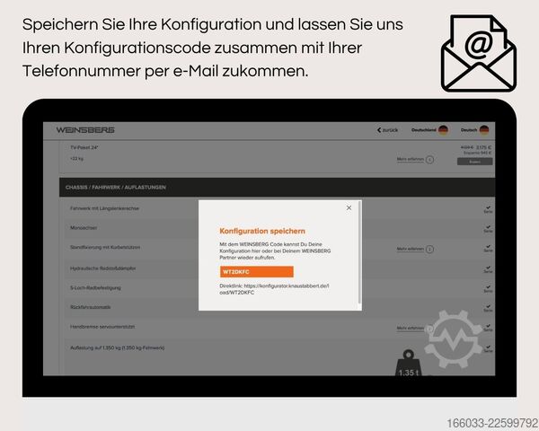 Przyczepa kempingowa WEINSBERG CaraOne 550 QDK Mod. 27 *Wunschkonfiguration*