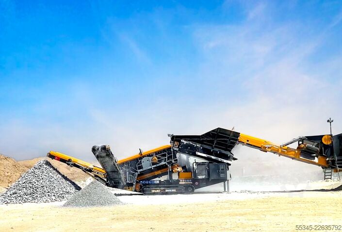 Rugós lánctalpas osztályozó rostáló FABO Tracked Screen Mobile Screening Plant FTJ-1175 FTB-1550