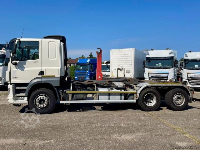 Kampókaros rendszer DAF CF 460 6x2, Lift axel, Mooving axel,  NAVI, BAC...