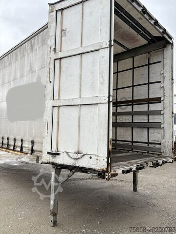 Byt karosseri med platform og presenning Krone Jumbo 7,82m Innenhöhe 3m Edschaverdeck