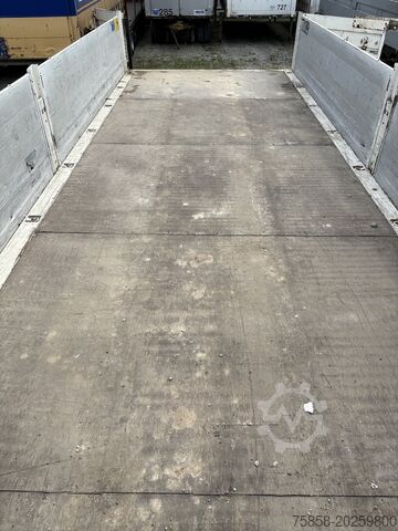Wechselbrücke med ladfladeSkiftelad med ladfladeWechselbrücke med platform Krone BDF 7,45m Baustoff Bordwand + Türen