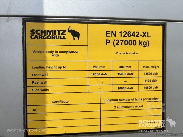Ανοιχτό ημιρυμουλκούμενο με μουσαμά Schmitz Cargobull Semitrailer Curtainsider Standard