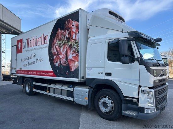 Chłodnia (samochód ciężarowy) VOLVO FM 420 KüHLKOFFER TK T-1200R, LBW, FULL-AIR, E6