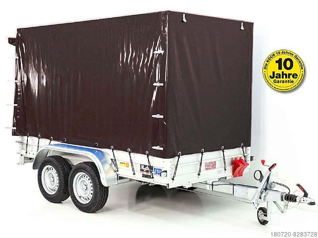 İnşaat makineleri römorku Temared Baumaschinenanhänger Builder 153x260cm 2,7t Rampe