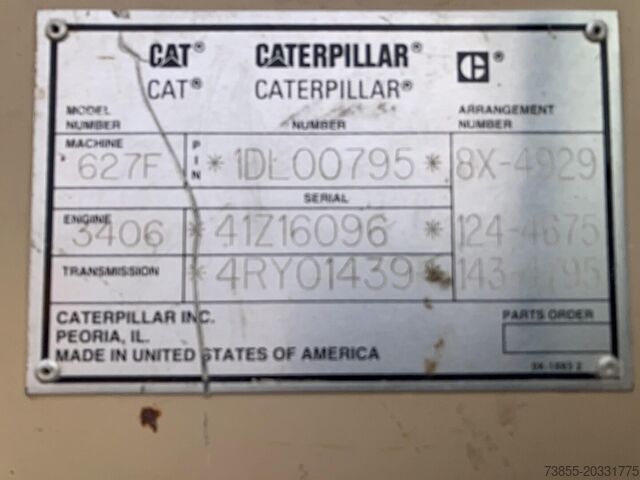 Skrobak Caterpillar 627F 